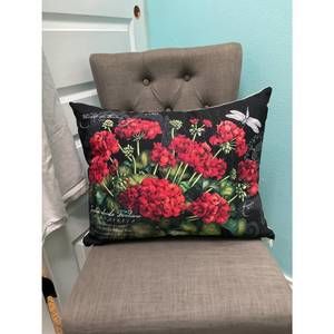NEW CARAVAN HOME DECOR geranium pillow in floral